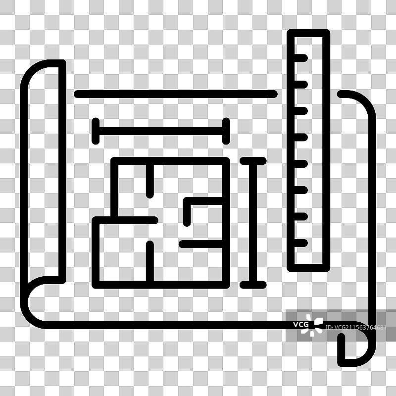 平面图线条图标图片素材
