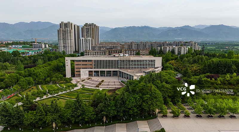 西安财经大学图书馆图片素材