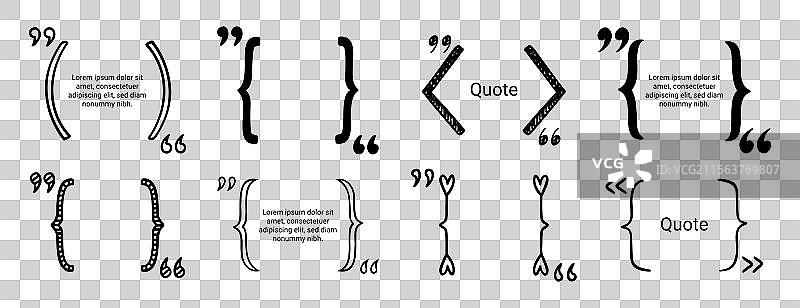 手绘文本框的涂鸦设计图片素材