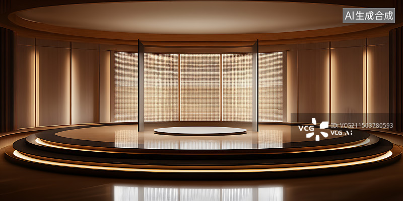 【AI数字艺术】雅致展示空间图片素材