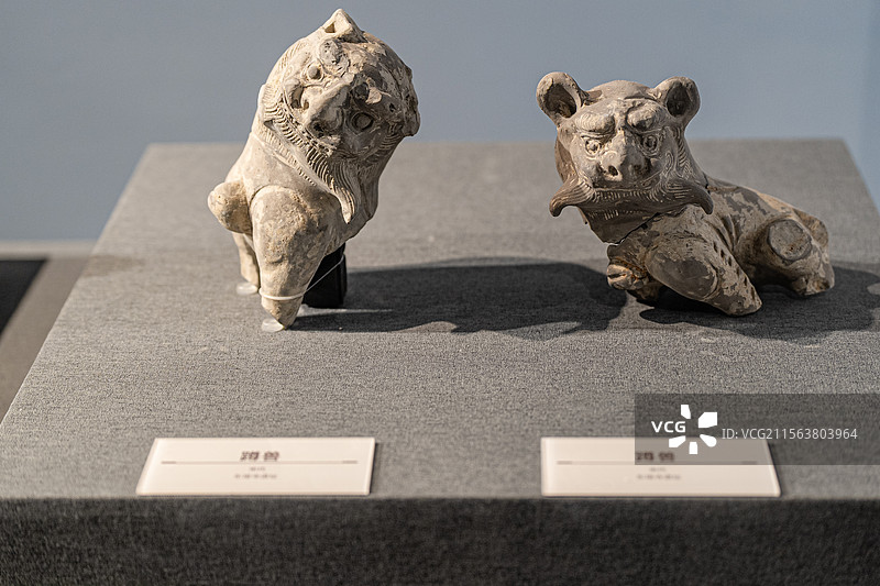 宋代 蹲兽 东塔寺遗址 浙江省博物馆图片素材