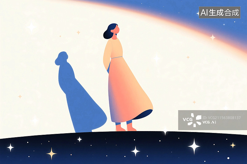 【AI数字艺术】一个女人的情感图片素材