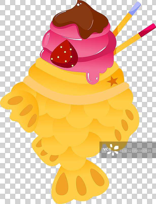 草莓味的鲷鱼烧日本食品图片素材