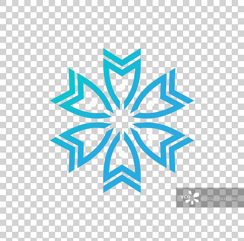 字母M叶子logo设计图片素材