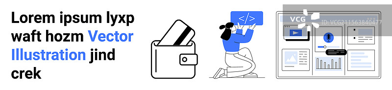 现代网页开发者编写钱包代码图片素材