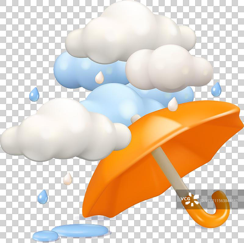 雨天 3D图片素材