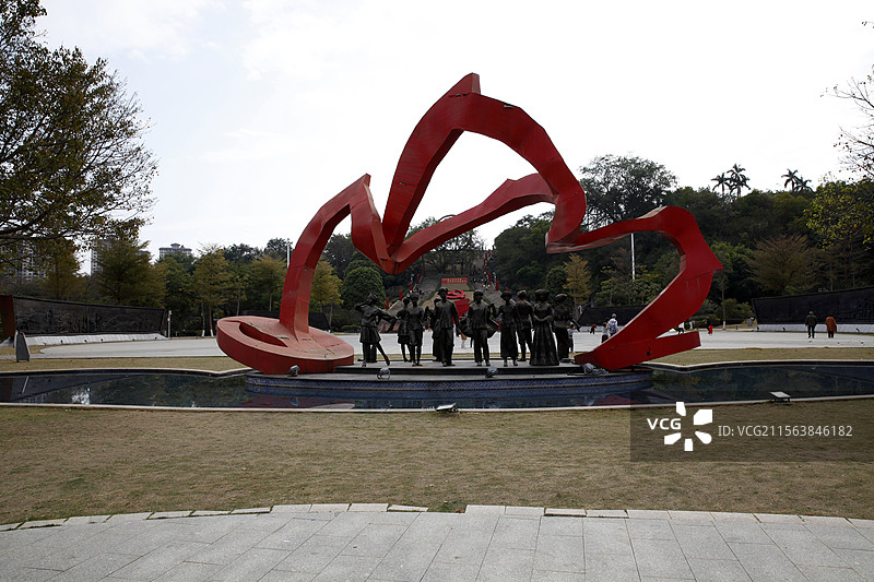 广西百色市园博园红色精神园图片素材