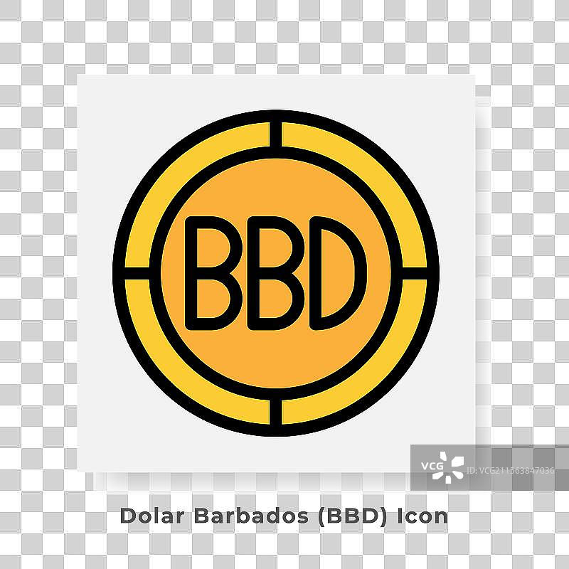 巴巴多斯金融美元BBD货币图标图片素材