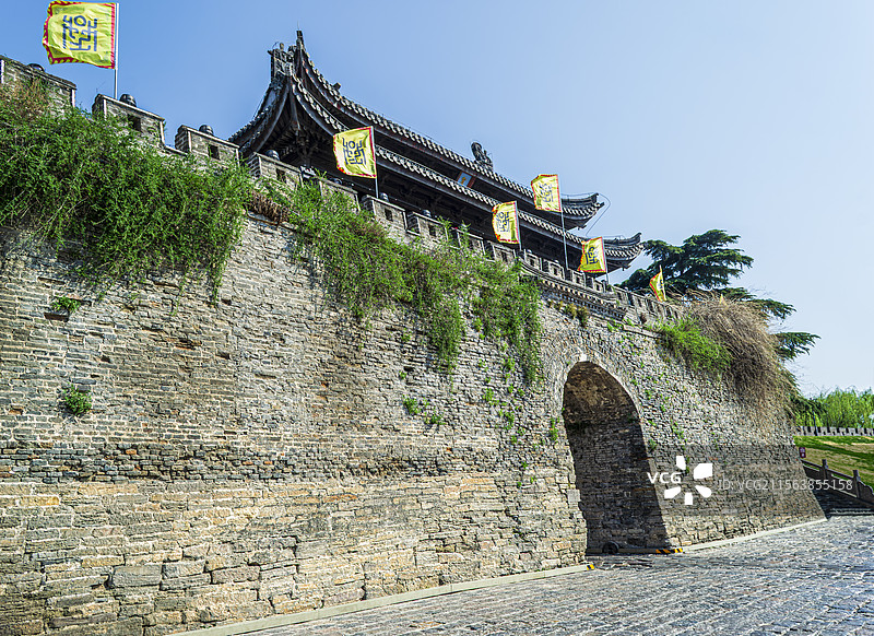 寿县古城城门楼古建筑图片素材
