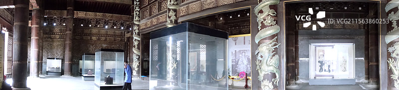 河北清东陵 慈禧陵寝  隆恩殿   古建 古董  龙柱图片素材