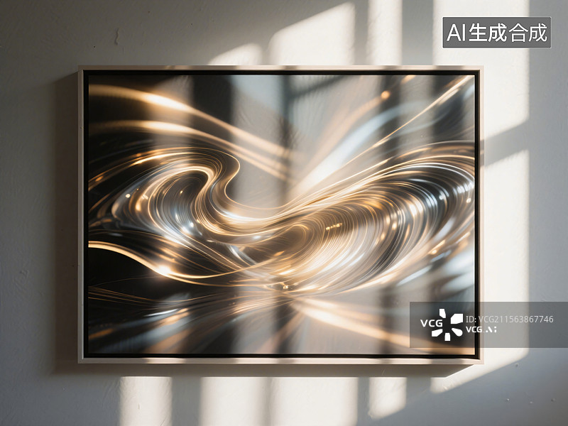 【AI数字艺术】光影交错的艺术之光图片素材
