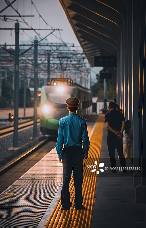 月台来车图片素材