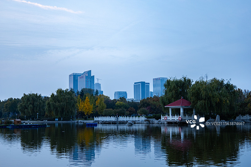 淄博山东理工大学秋日图片素材