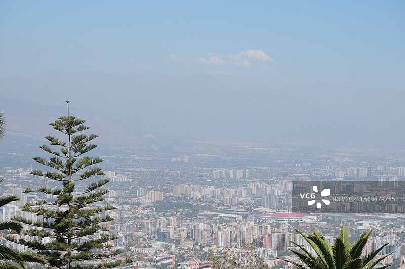 智利 圣地亚哥 著名景点图片素材