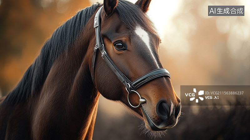 【AI数字艺术】奔腾的骏马图片素材
