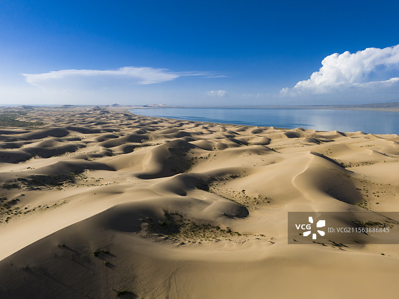 青海湖沙岛图片素材
