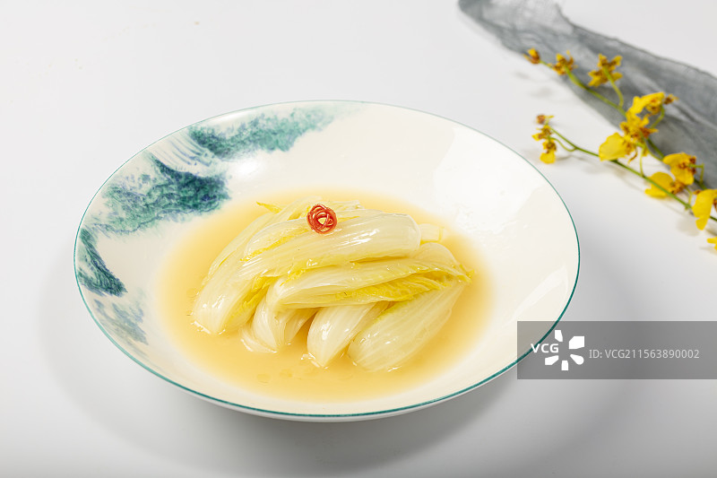 浓汤浸娃娃菜图片素材