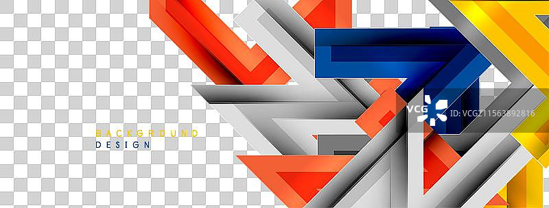 动态几何抽象背景中的锯齿线条图片素材