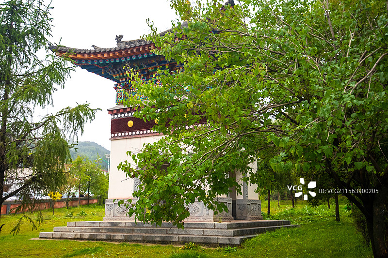 国家级5A景区青海湟中县塔尔寺风光图片素材