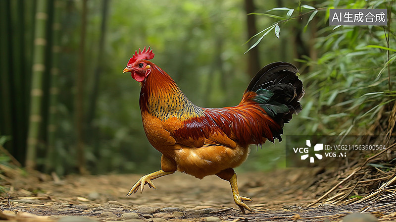 【AI数字艺术】农场放养鸡生态养殖图片素材
