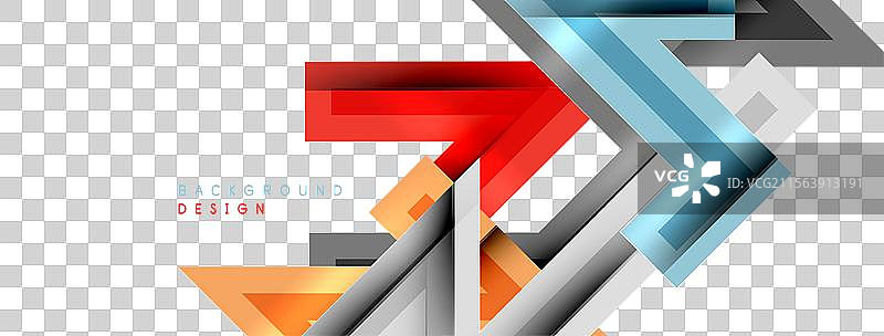 动态几何抽象背景中的锯齿线图片素材