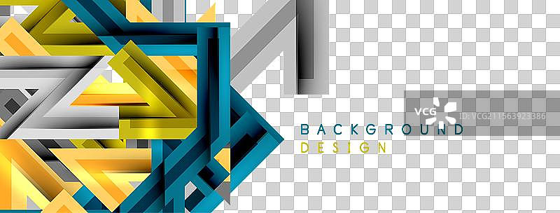 动态几何抽象背景中的锯齿线图片素材