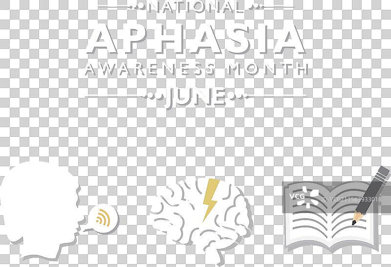 六月是国家失语症意识月图片素材