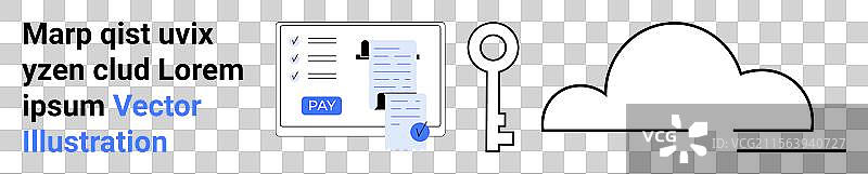 数字支付安全访问密钥和云端图片素材