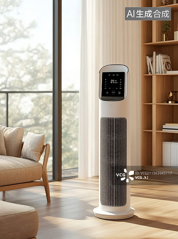 【AI数字艺术】海报模板客厅里的空调图片素材