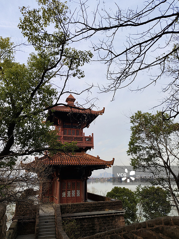 武汉东湖磨山景区 东湖 楚城 楚天台图片素材