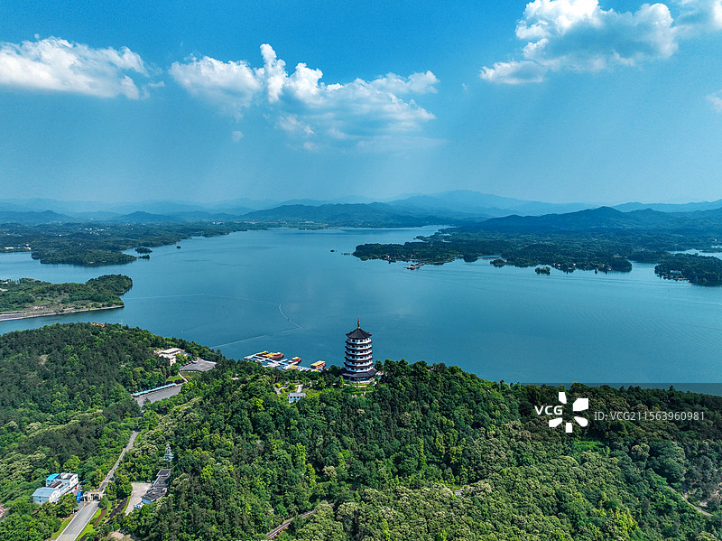 万佛湖风景区+安徽省六安市舒城县万佛湖风景区图片素材