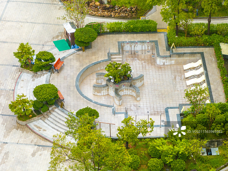 航拍广东新丰云天海温泉原始森林渡假村图片素材