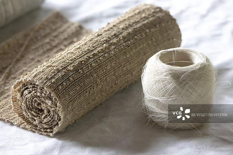 麻质材料展示图片素材