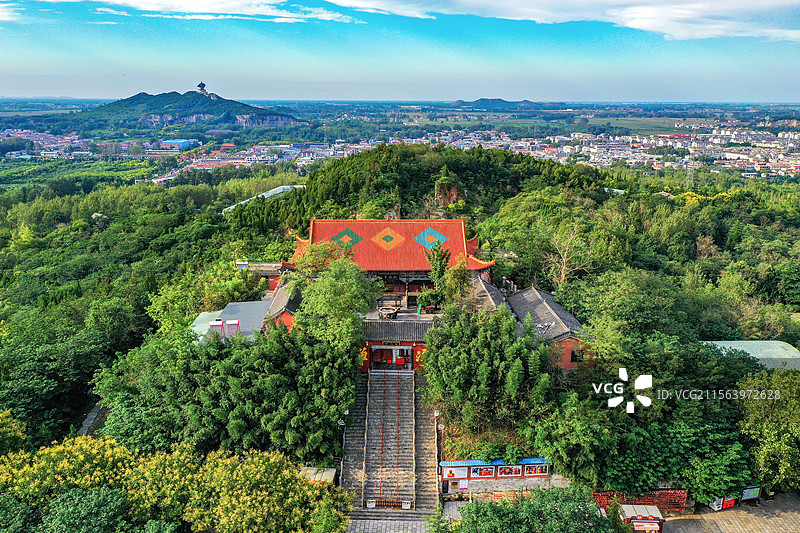 芒砀山芒山寺+河南省商丘市永城市芒砀山旅游区图片素材