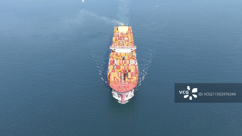 MSC 地中海航运公司 海上航行的货轮图片素材