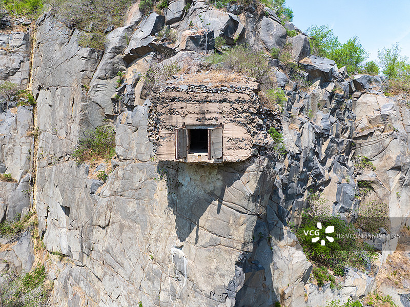 航拍济南卧牛山地质公园图片素材