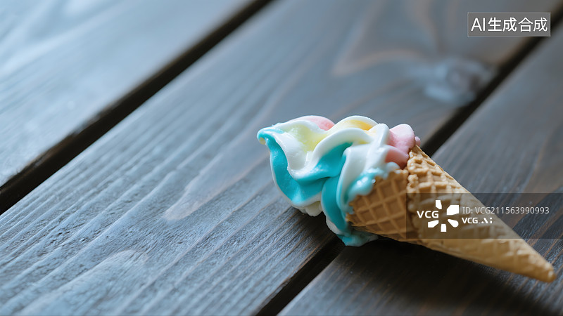 【AI数字艺术】夏日甜蜜冰淇淋派对图片素材