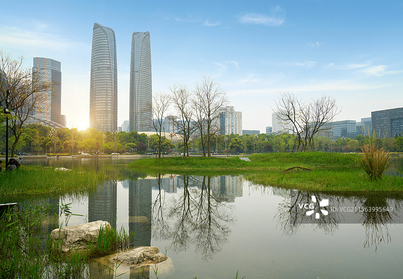 成都交子公园图片素材