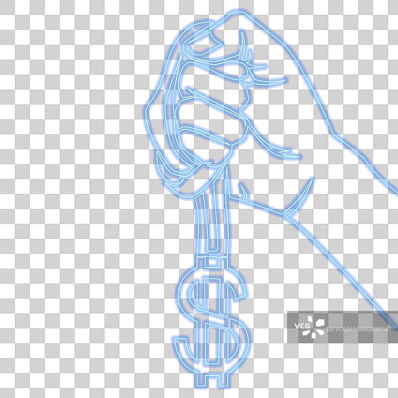 在体育比赛中赢得奖金或霓虹灯大奖图片素材