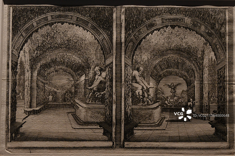 故宫乐林泉展览普拉特里诺庄园中的洞窟图片素材