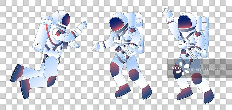 中国航天日宇航员火箭太空矢量插画图片素材