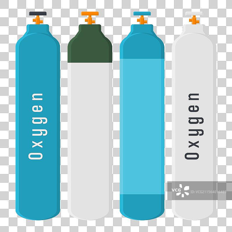 健康辅助氧气气瓶图标图片素材