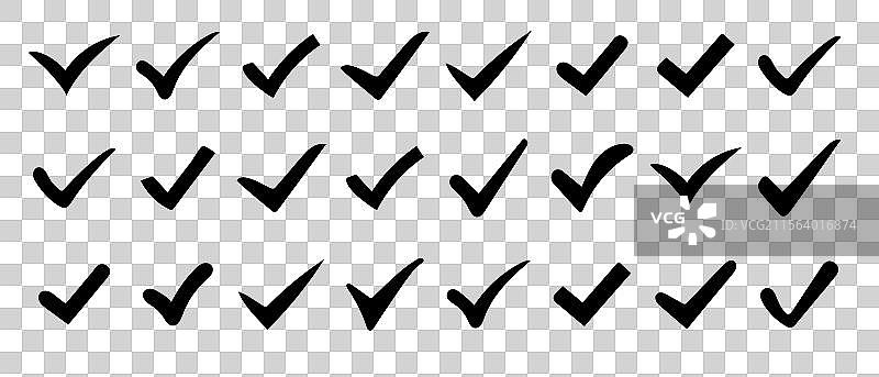 勾选或打勾图标图片素材