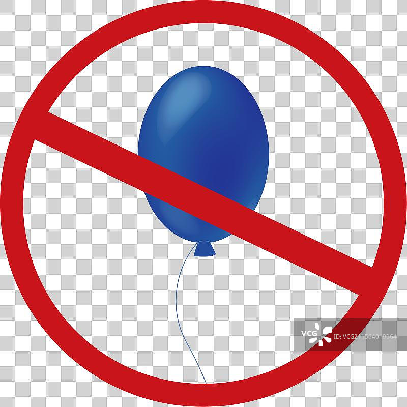 禁止气球标志图标图片素材