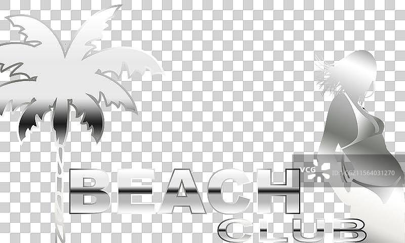 夏威夷女孩在春假中的热带氛围图片素材