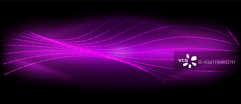 霓虹波浪线与混合效果图片素材