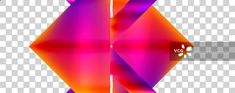 霓虹色彩的几何形状图片素材