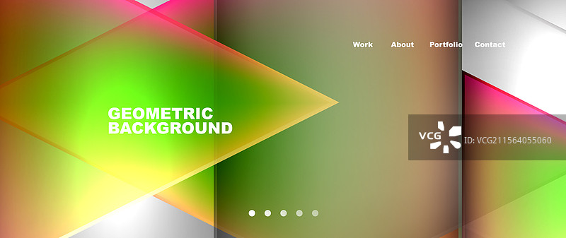 流动的明亮霓虹渐变几何抽象图形图片素材