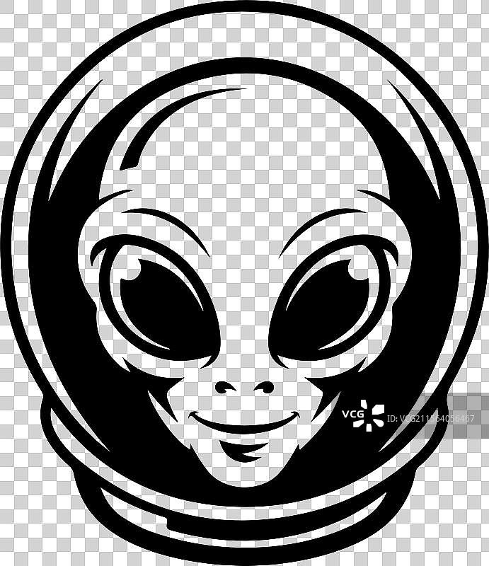 外星人头部 外星人头 UFO 迷信生物学图片素材