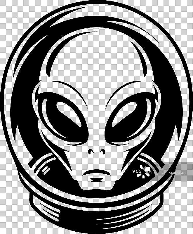 外星人头部 外星人头 UFO 迷信生物学图片素材